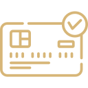 icona pagamento sicuro con carta di credito